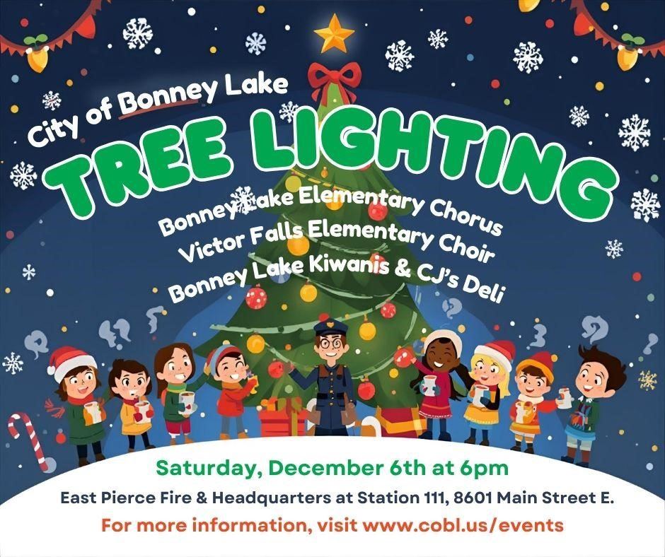 Bonney Lake tree lighting 2025